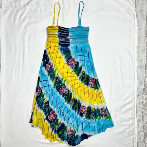 Vintage Tie Dye Summer Dress - Picture 2 of 9